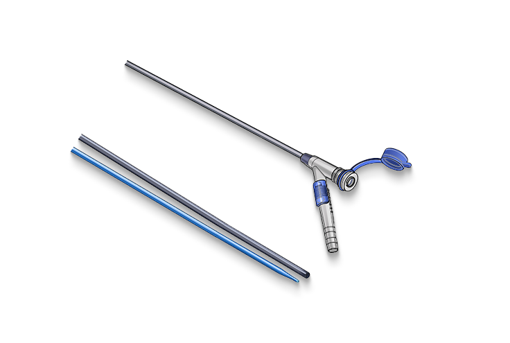 Bainha de acesso de pressão negativa